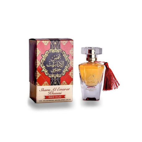Ard Zaafaran Shams Al Emarat Khususi Red Oud Edp 100 Ml Unisex. Perfume exótico y duradero para todos. ¡Descúbrelo ahora y destaca tu esencia!-1
