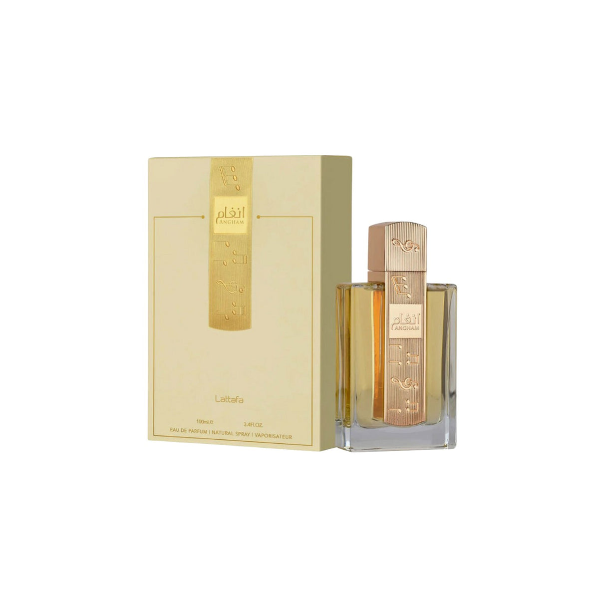 Lattafa Angham EDP 100 ML Unisex. Perfume cautivador con notas únicas que destacan tu personalidad. ¡Descúbrelo y compra hoy para brillar!-1-1-1-1-1