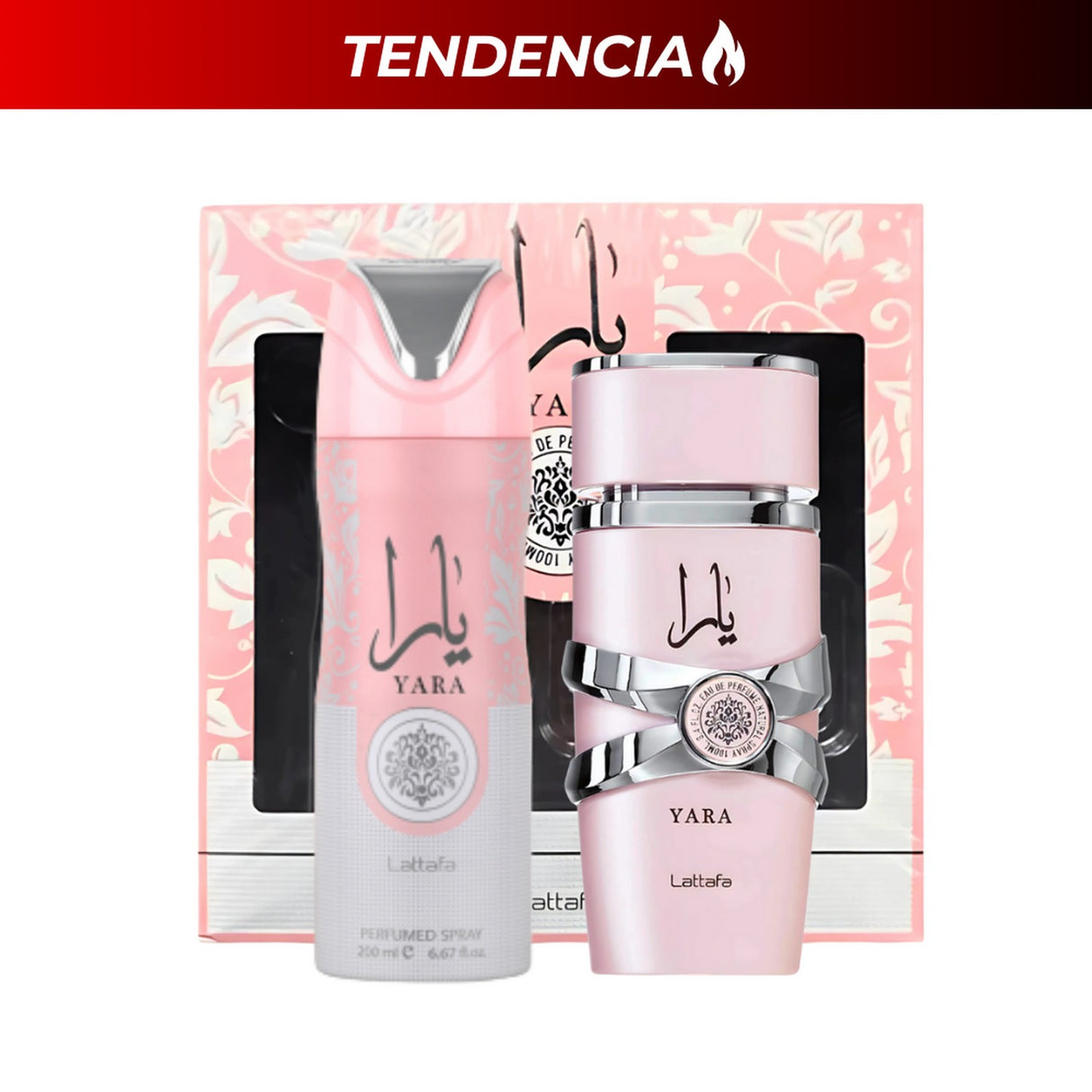 Set Yara Edp 100 Ml + Deo Spray 200 Ml Set 2 Pcs. Perfume y desodorante que te brindan frescura duradera. ¡Descúbrelo y compra hoy!-1
