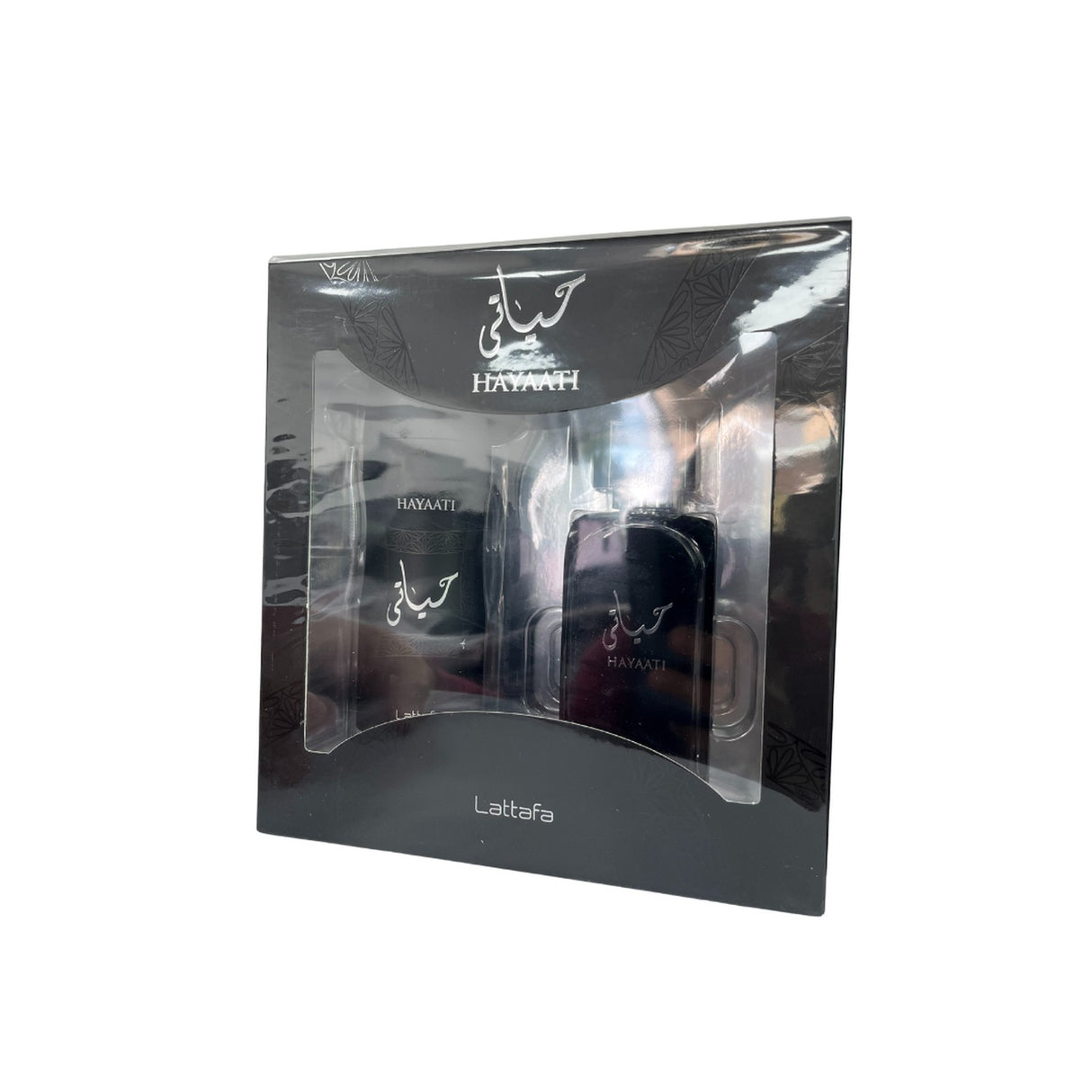 Set Lattafa Hayaati Edp 100 Ml + Deo Spray 200 Ml Set 2 Pcs. Perfume y desodorante de larga duración para una fragancia irresistible. ¡Compra ahora!-1