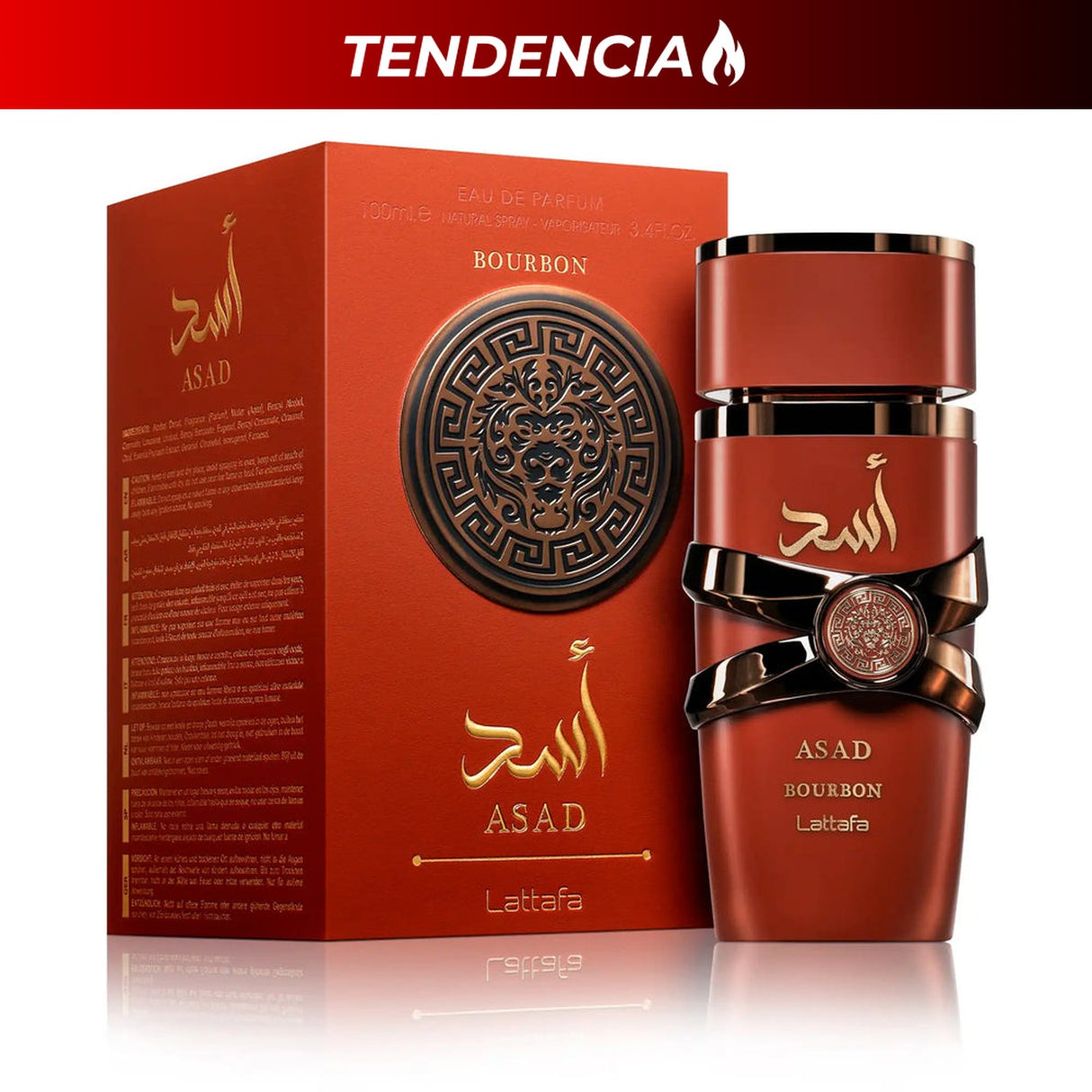 Lattafa Asad Bourbon EDP 100 ML (H) ofrece una fragancia intensa y seductora. Perfecto para destacar tu personalidad. ¡Descúbrelo ahora!-1-1-1-1-1