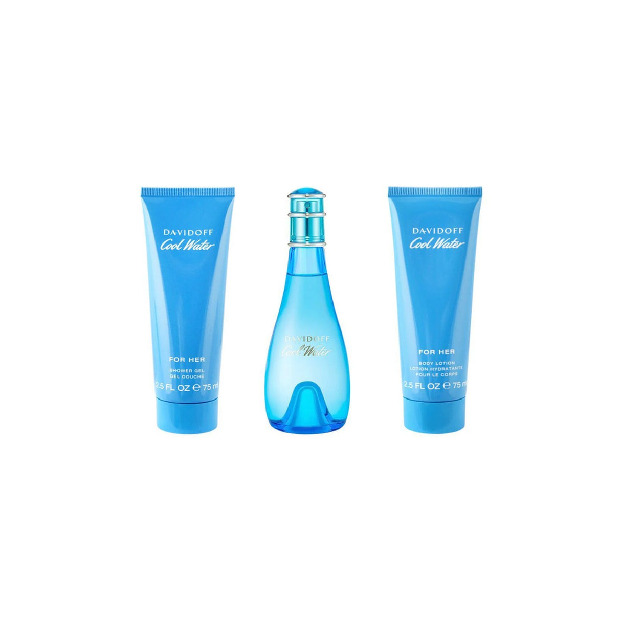 Davidoff Cool Water Women Set Edt 100 Ml + 75 Ml + Sg 75 Ml 3 Pcs. Un aroma fresco y duradero que realza tu esencia. ¡Compra ahora y deslumbra!-1-2-1-1-1