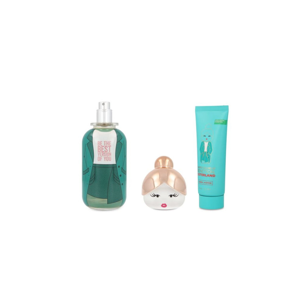 Benetton Sisterland Green Jasmine Edt 80 Ml + Body Lotion 75 Ml Mujer. Perfume fresco y suave con loción hidratante. ¡Descúbrelo ahora y enamórate!-3