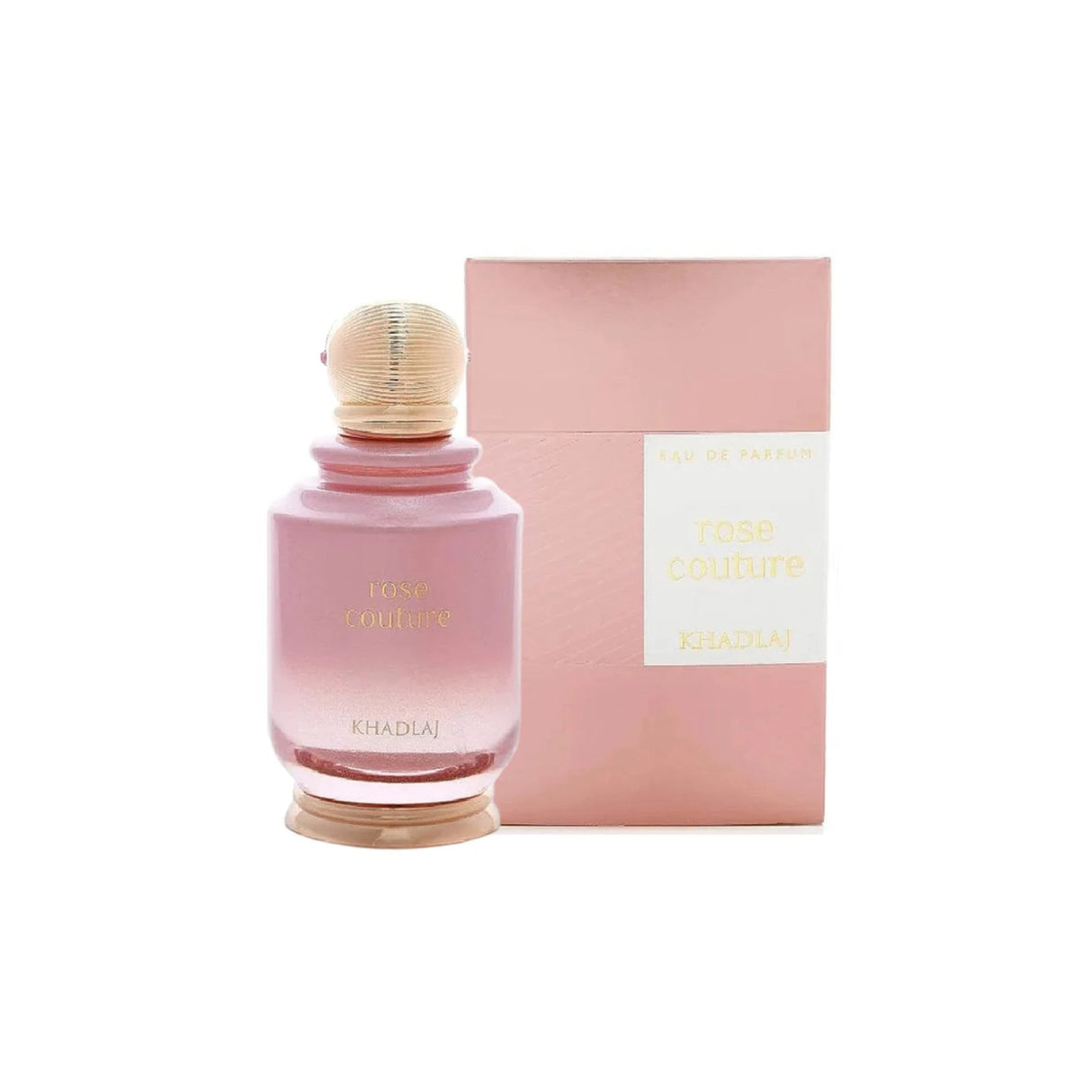 Khadlaj Rose Couture Edp 100 Ml Mujer, una fragancia floral irresistible que realza tu elegancia. ¡Descúbrelo y deslumbra hoy!-1
