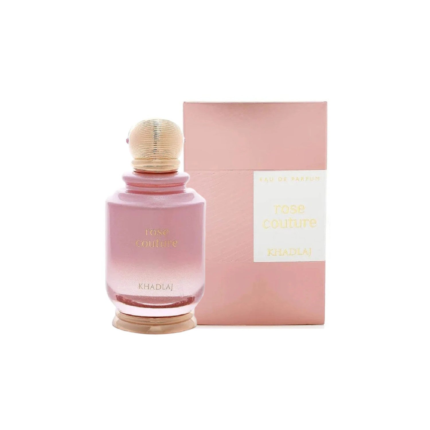 Khadlaj Rose Couture Edp 100 Ml Mujer, una fragancia floral irresistible que realza tu elegancia. ¡Descúbrelo y deslumbra hoy!-1