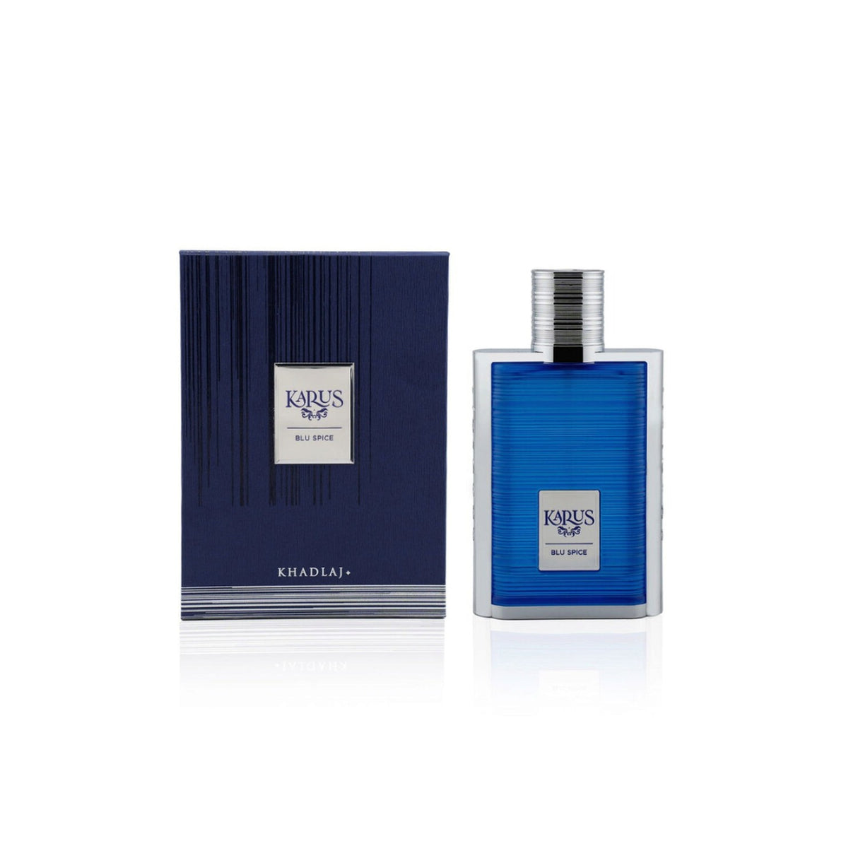Khadlaj Karus Blu Spice Edp 100 Ml Hombre, una fragancia intensa y seductora. Perfecta para destacar tu personalidad. ¡Descúbrela ahora!-3