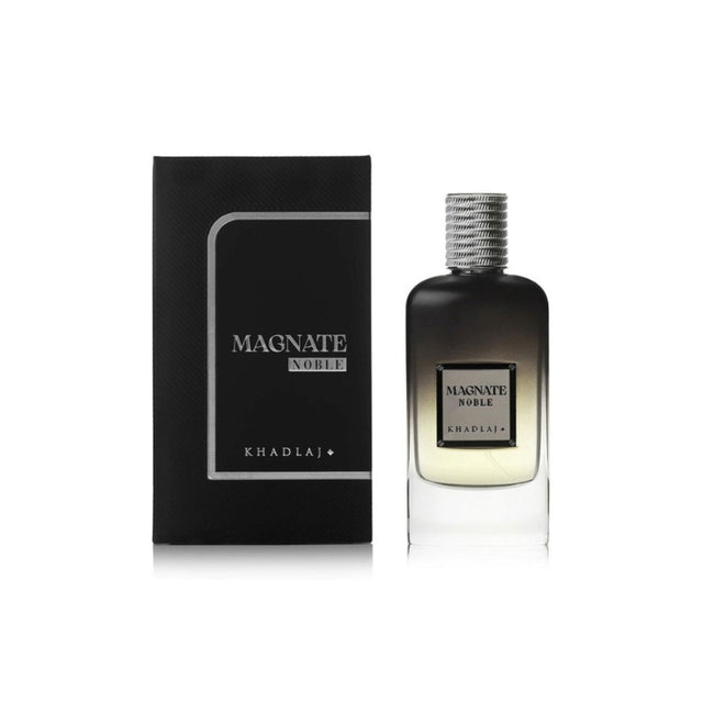 Khadlaj Magnate Noble Edp 100 Ml Hombre, una fragancia sofisticada y duradera que realza tu estilo. ¡Descúbrelo ahora y destaca en cada ocasión!-1