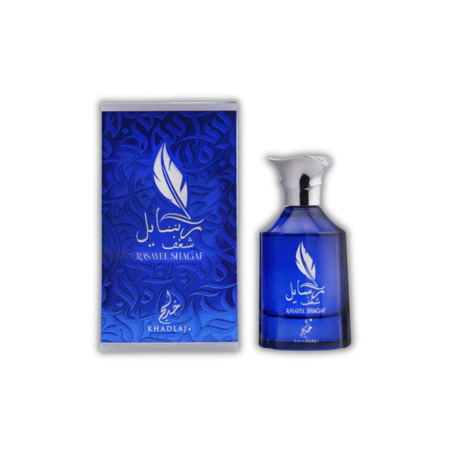 Khadlaj Rasayel Shagaf Edp 100 Ml Hombre, una fragancia intensa y duradera que resalta tu personalidad. ¡Descúbrela y marca la diferencia hoy!-1