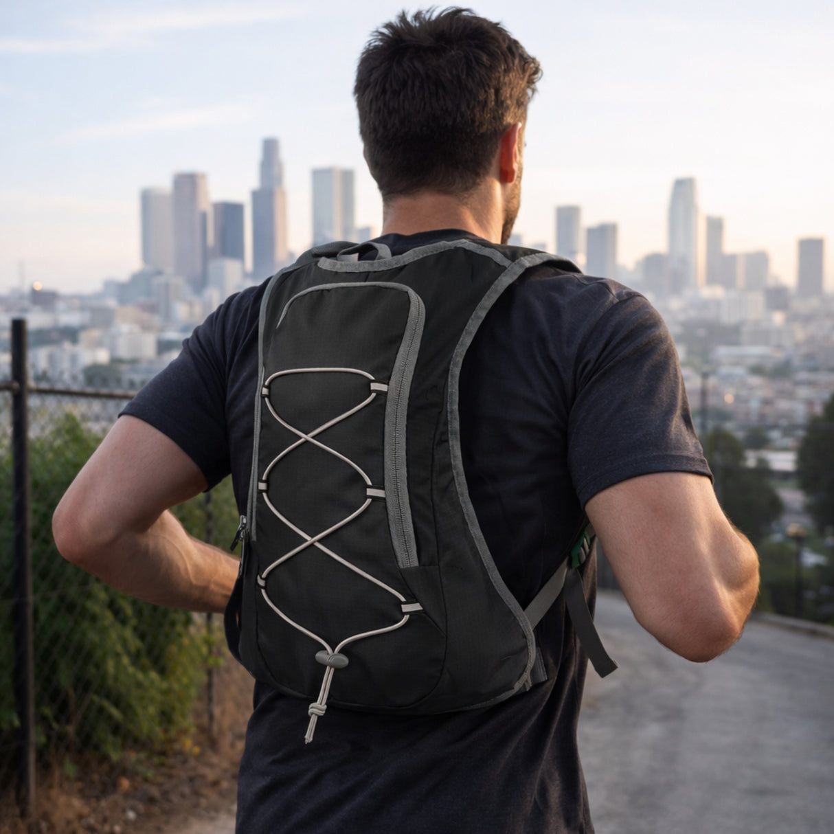 Mochila Hidratación 8L con Bolsa Agua Outdoor