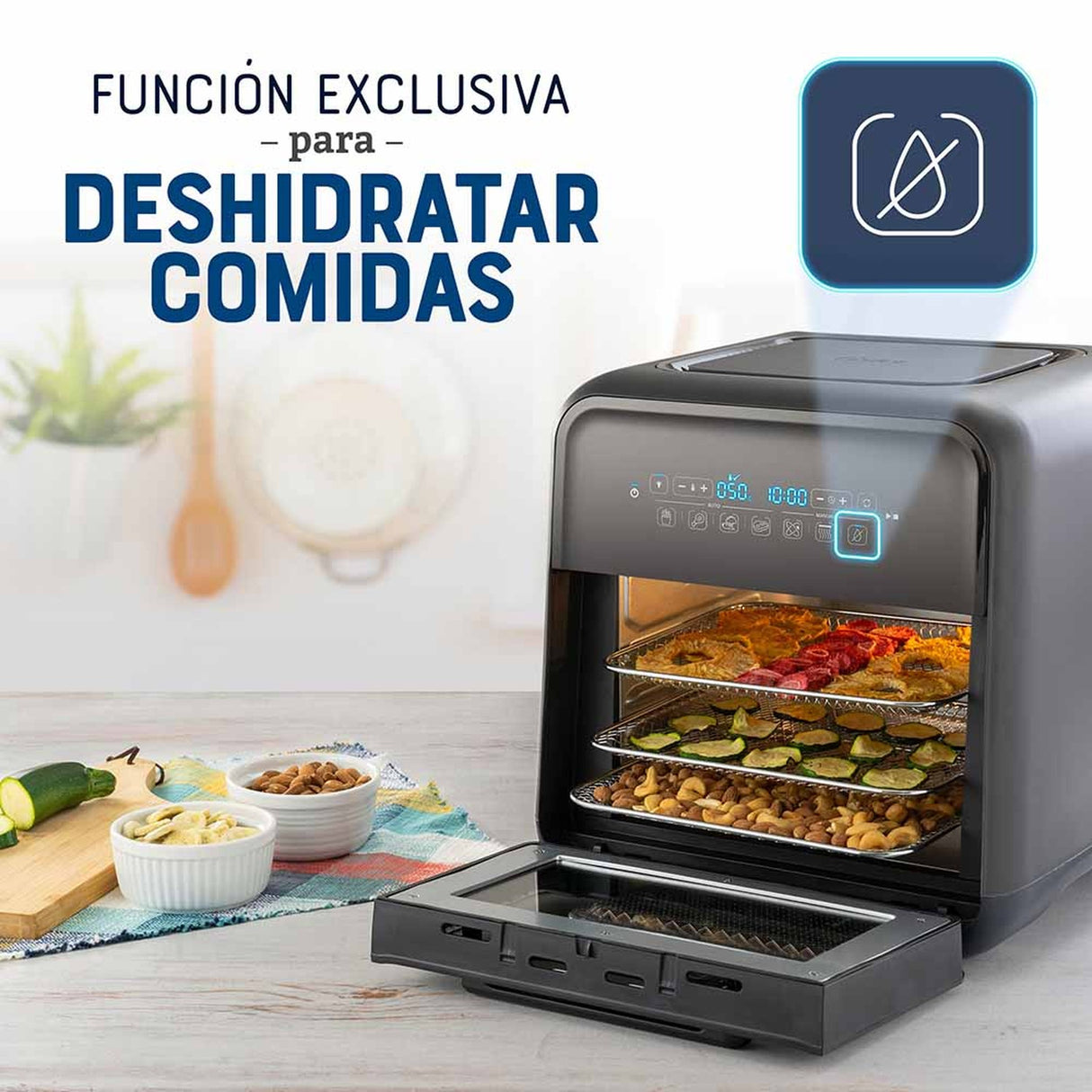 Súper Freidora de Aire Oster® 10 Litros CKSTAFOV3. Cocina saludable y versátil con 99.5% menos aceite. ¡Compra hoy y disfruta de comidas deliciosas!-7