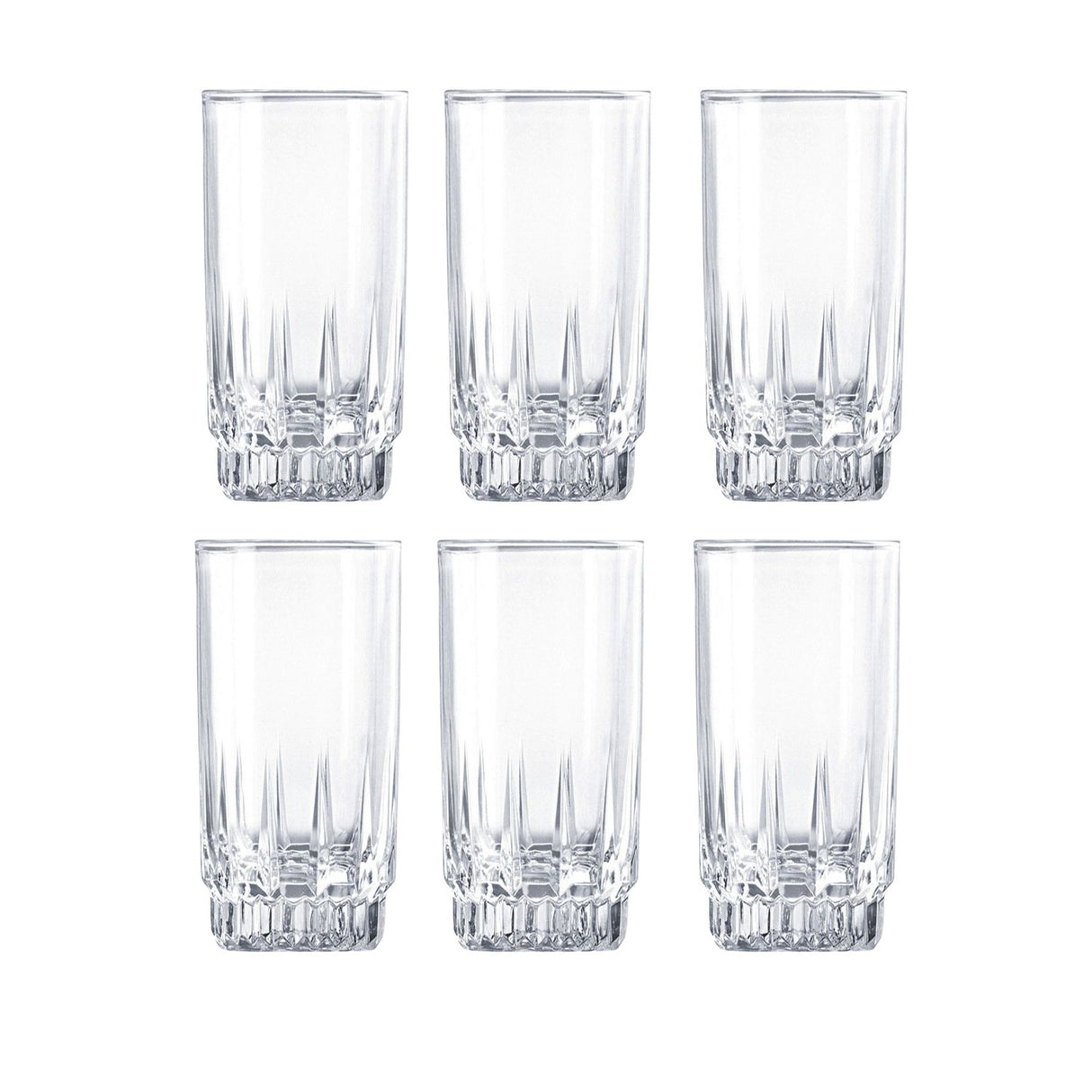 Set 12 Vasos Altos Whisky Cristar Prisma Rocks 335mL
