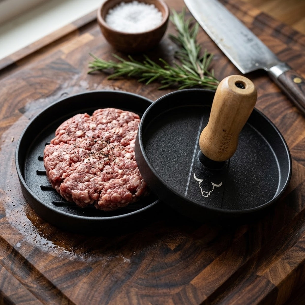 Prensa Para Hamburguesas de 11 cm Wayu imagen real