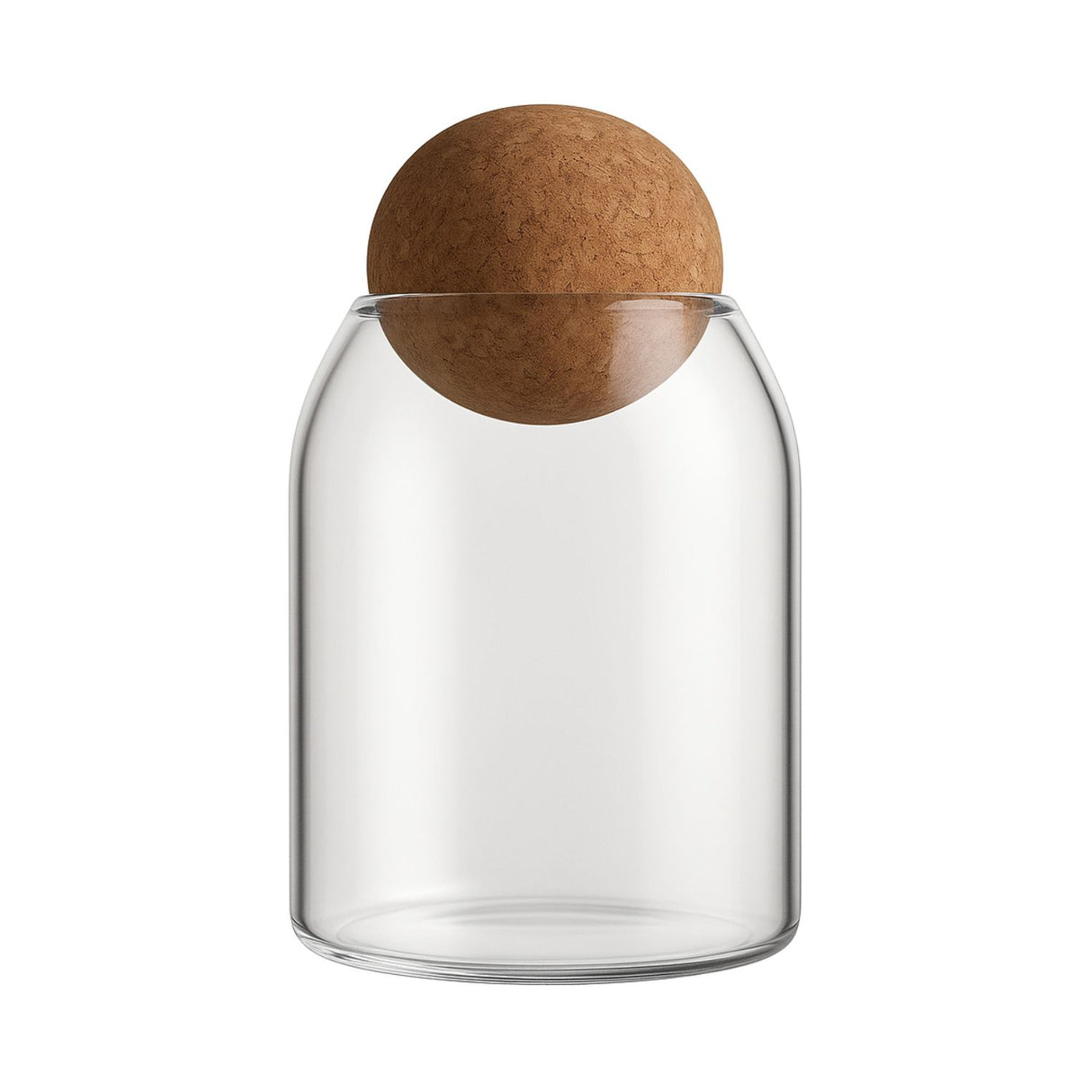 Botella Frasco Contenedor 880mL Vidrio 15cm Con Tapa Corcho. Perfecta para conservar tus alimentos frescos. ¡Compra ahora y organiza tu cocina!-1