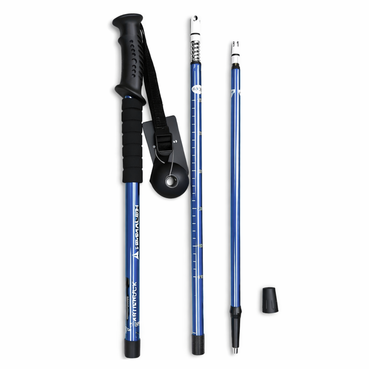 Set 2 Bastones Trekking Antishock Ajustables con Brujula