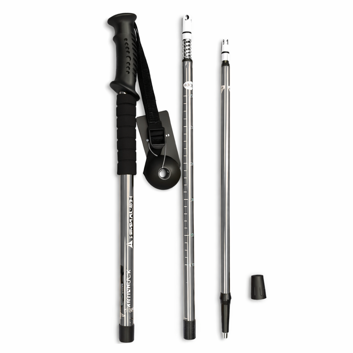 Set 2 Bastones Trekking Antishock Ajustables con Brujula