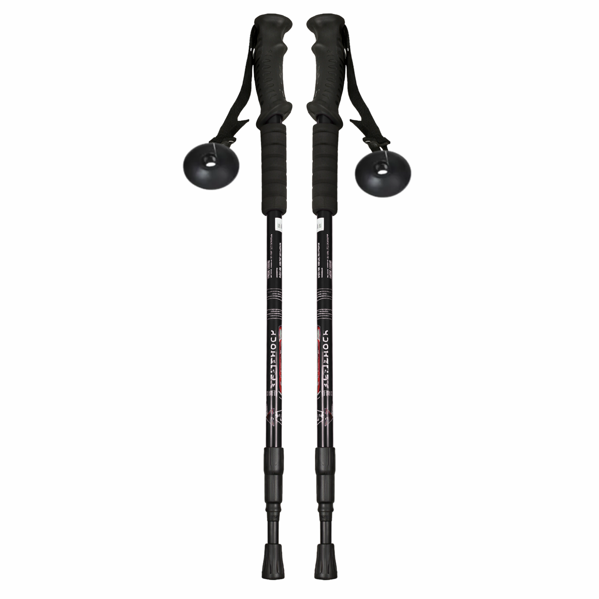Set 2 Bastones Trekking Antishock Ajustables con Brujula