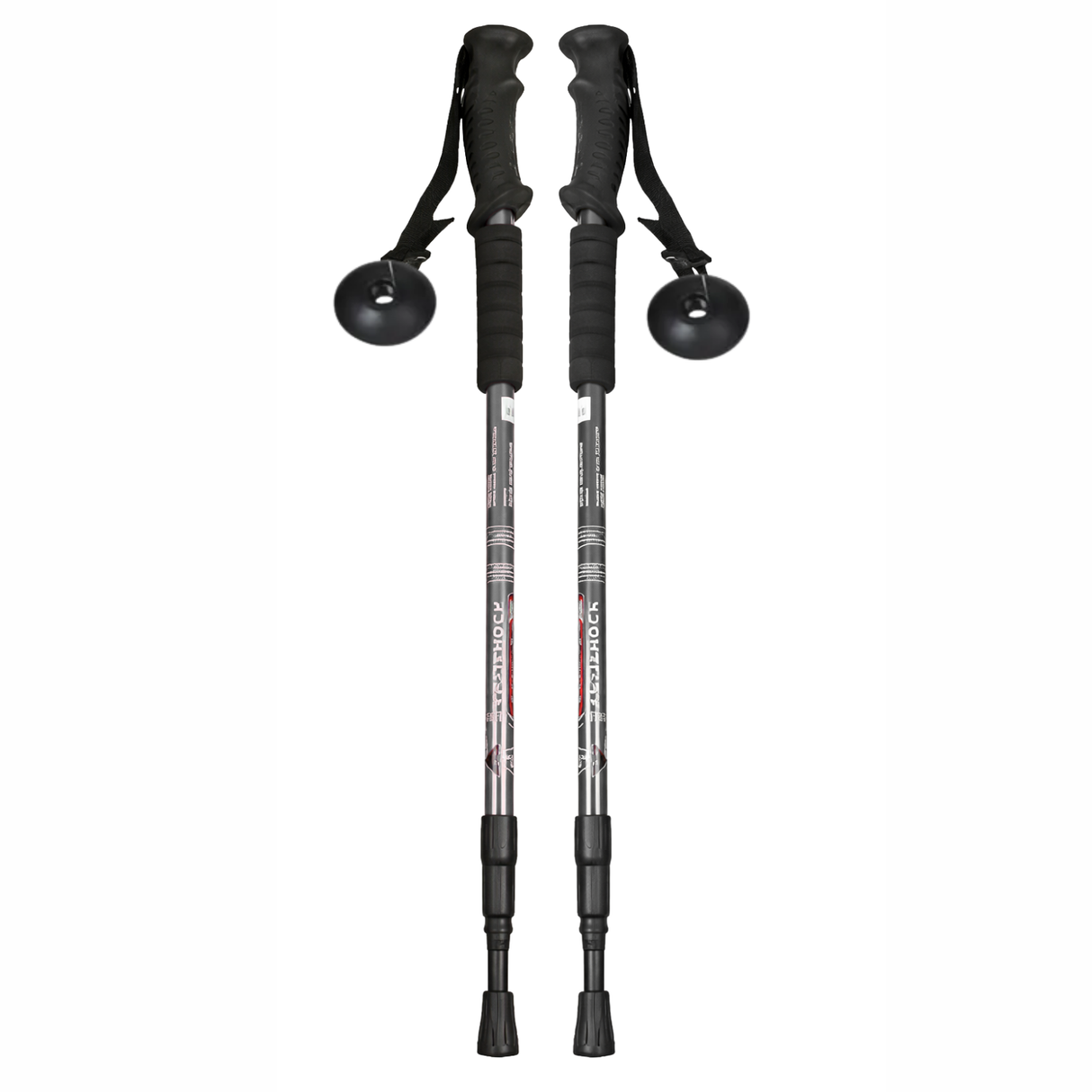 Set 2 Bastones Trekking Antishock Ajustables con Brujula