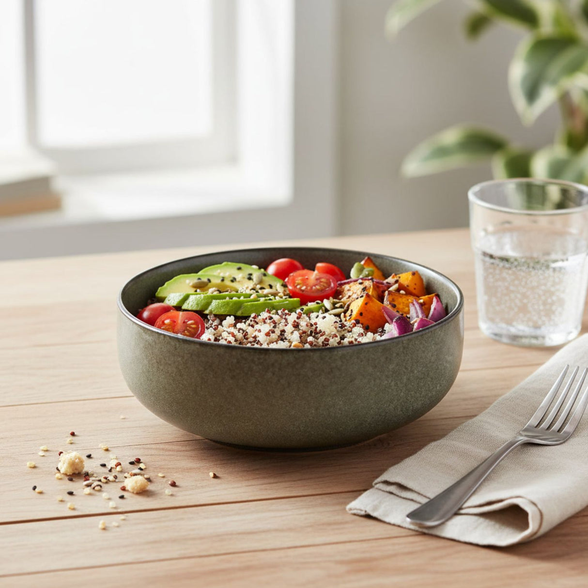 Bowl Cerámica de 17cm Gres Wayu Cocina Sopa Ensalada
