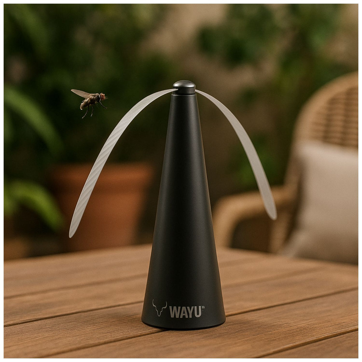 Mosquito Fan Wayu atrapa mosquitos sin ruido ni químicos. Funciona con USB o pilas. Diseño portátil y seguro. ¡Llévalo donde quieras!-2