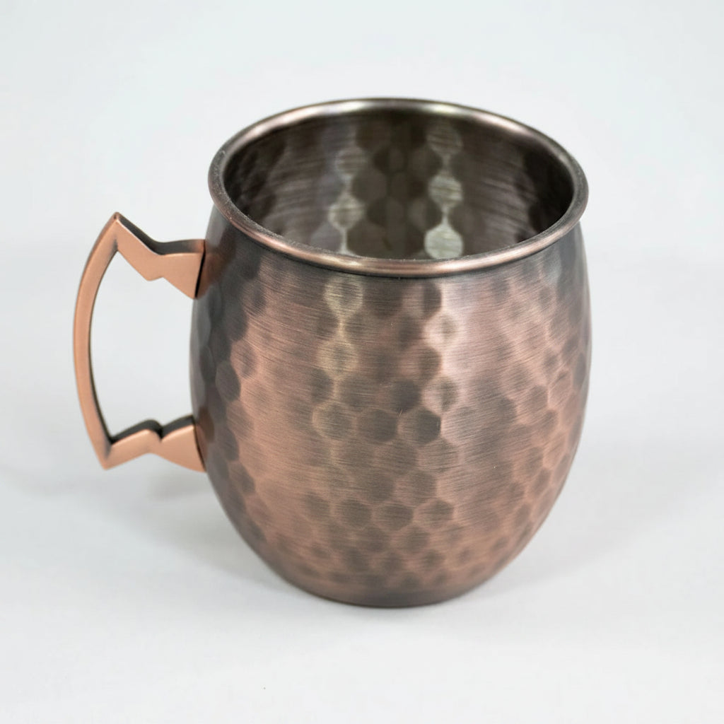 Vaso Copper Mug Wayu 600ml Tazón de Cobre para Tragos desde arriba fondo blanco