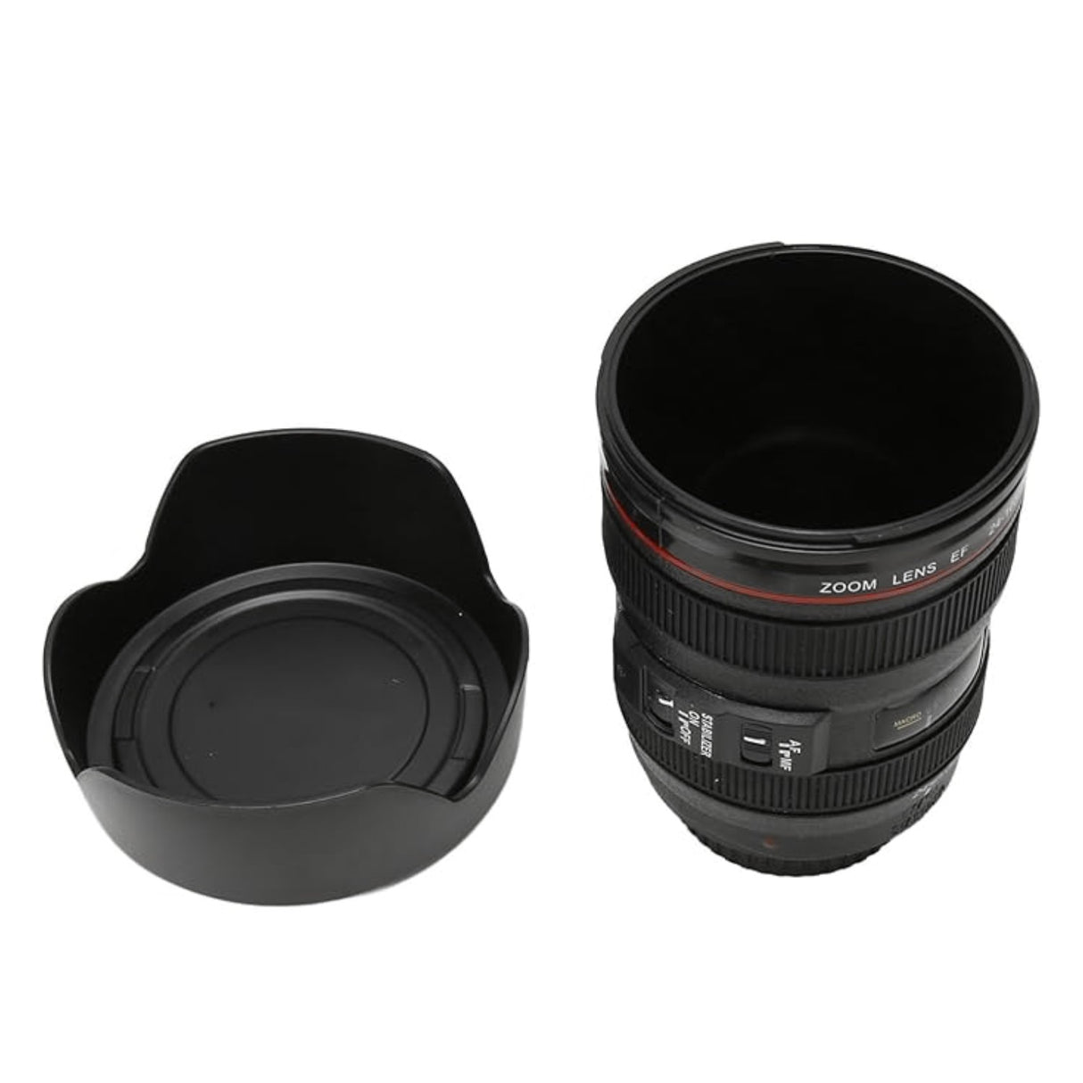 Vaso Mug Lente de Camara Plastico Original con Tapa | Disparo.cl