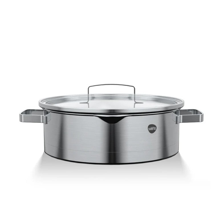 Cacerola Acero Inoxidable 24cm Tapa Inducción | Disparo.cl