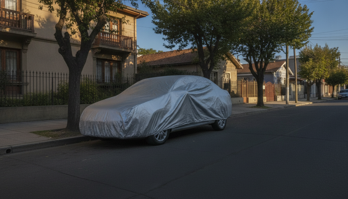 Carpa para auto plata lluvia invierno patio casa chilena cobertor impermeable