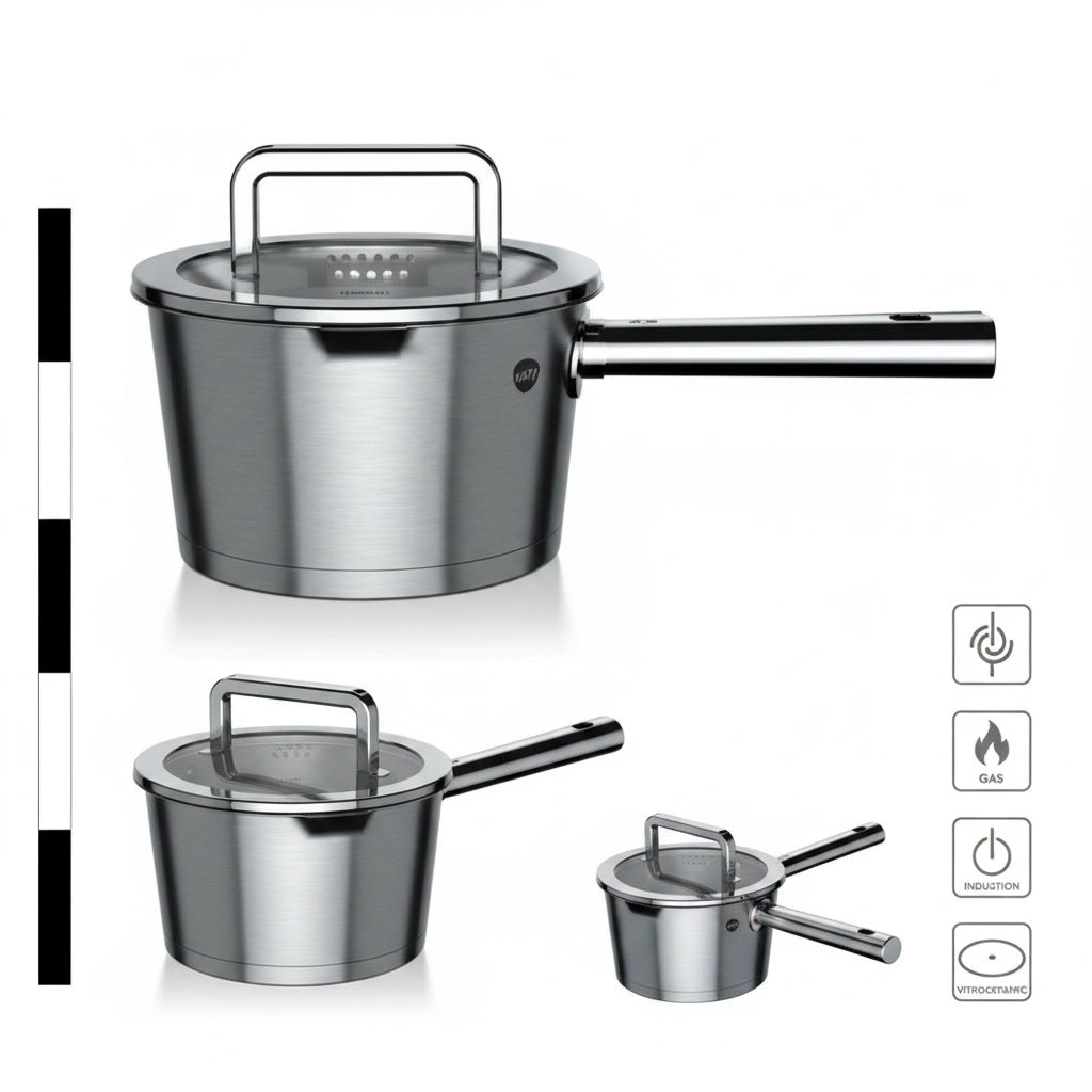 Cazo Acero Inoxidable 16cm Tapa Colador Wens | Disparo.cl