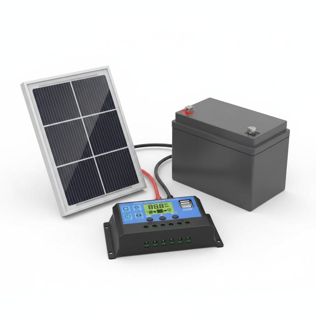 Controlador de Carga Solar 30A 12V 24V PWM LC | Disparo.cl