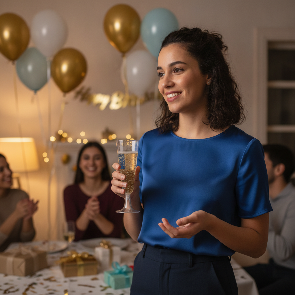Copa champagne plastico flauta mujer brindis cumpleanos hogar chileno