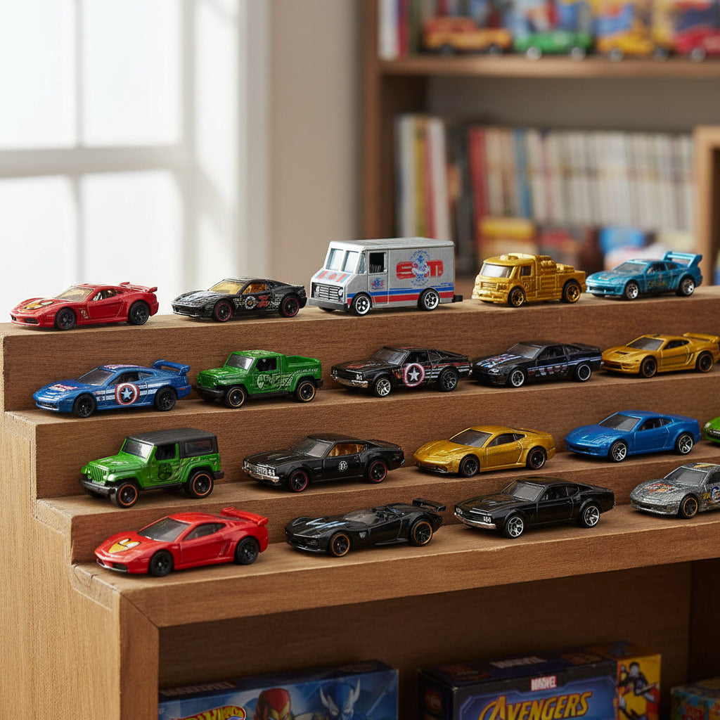 Detalle de ruedas plateadas Hot Wheels Combat Medic Spider-Man