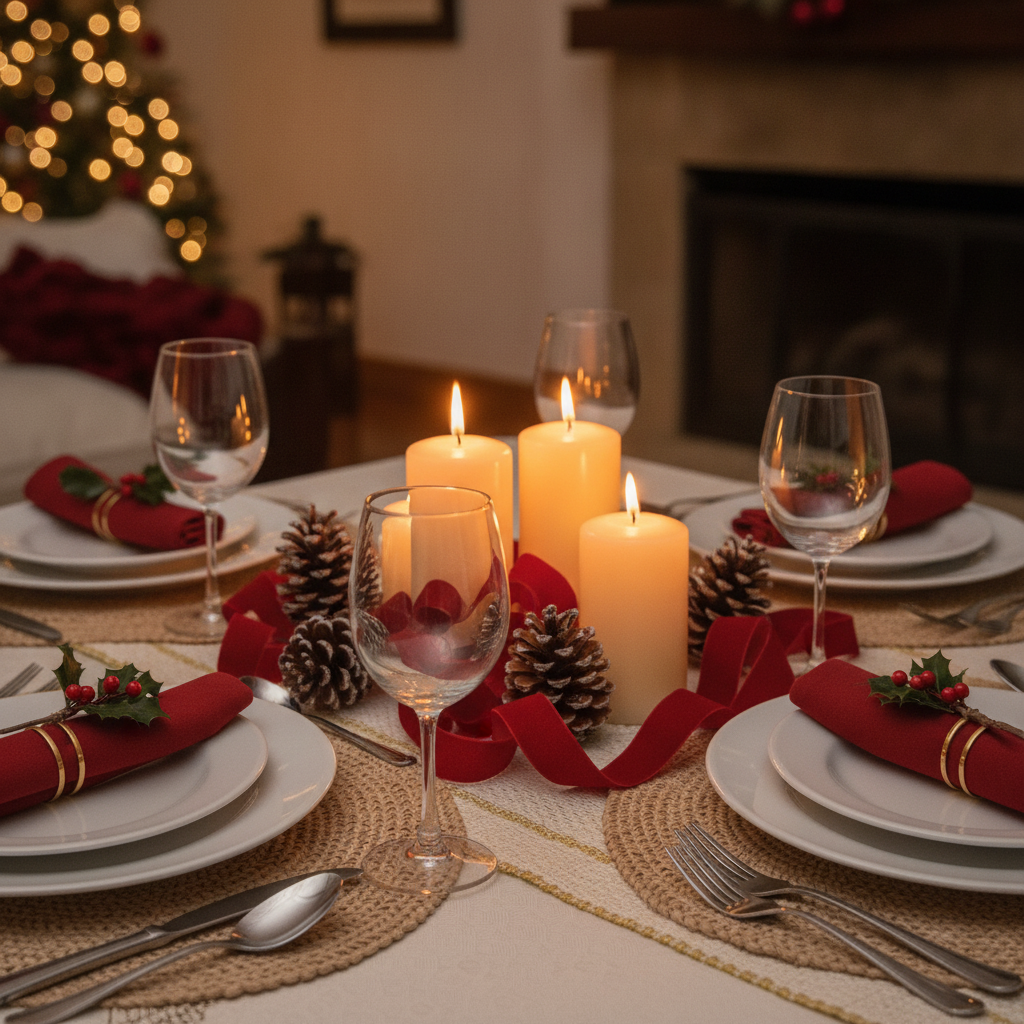 Plato ceramica navidad mesa comedor chilena centro de mesa navideño
