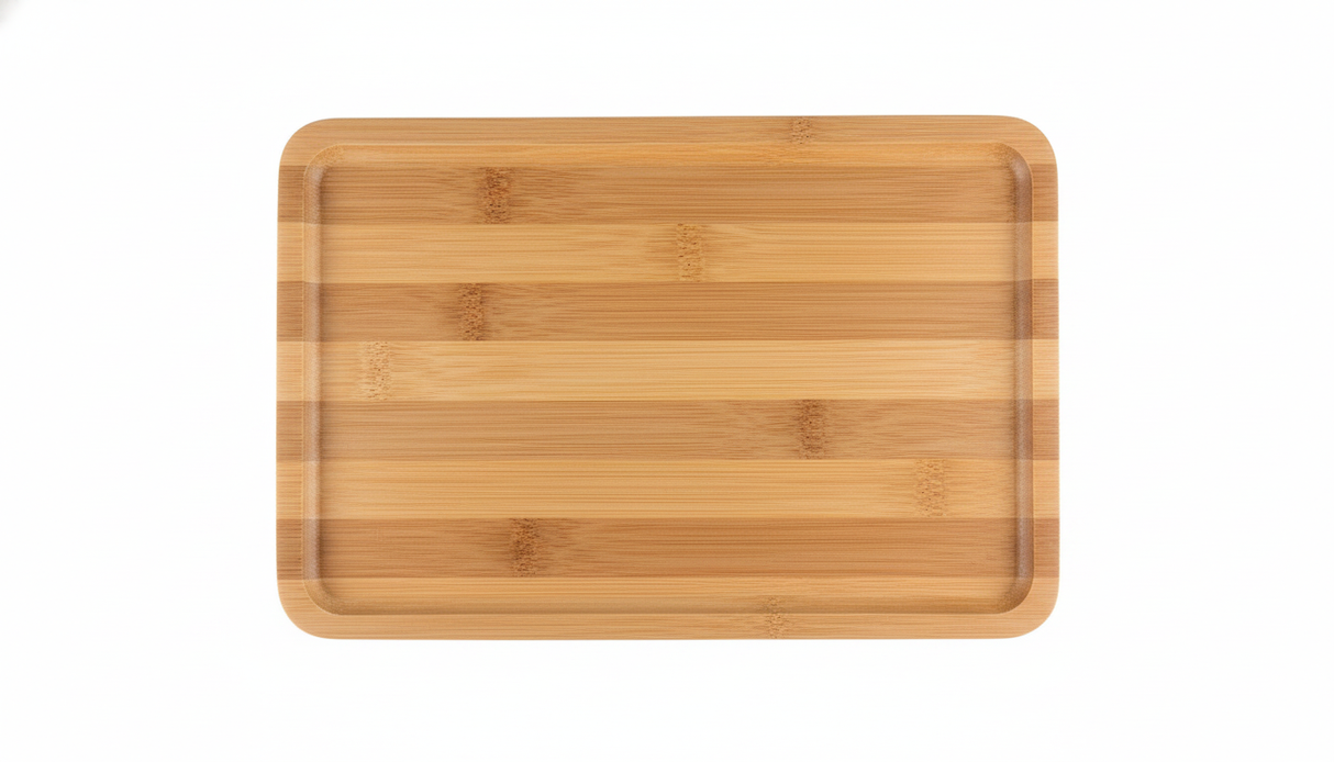 Tabla de picoteo madera rectangular 29x19cm vista frontal fondo blanco
