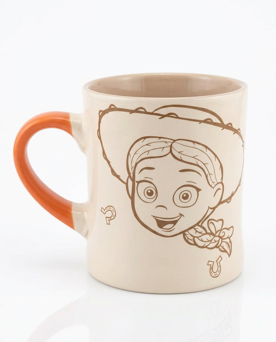 Tazón cerámico Jessie Toy Story 400ml curvo fondo blanco vista frontal