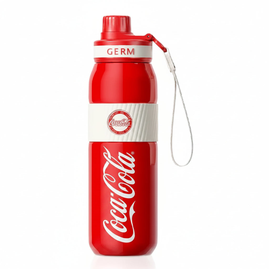 Termo deportivo Coca-Cola Germ 580ml acero inoxidable rojo vista frontal