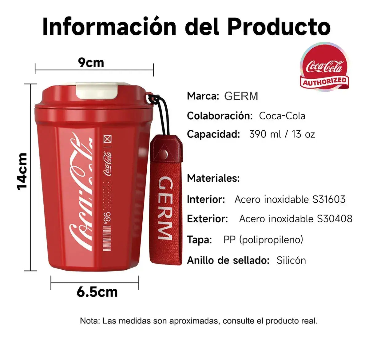Termo diamond Coca Cola GERM rojo cocina moderna hogar chileno mañana