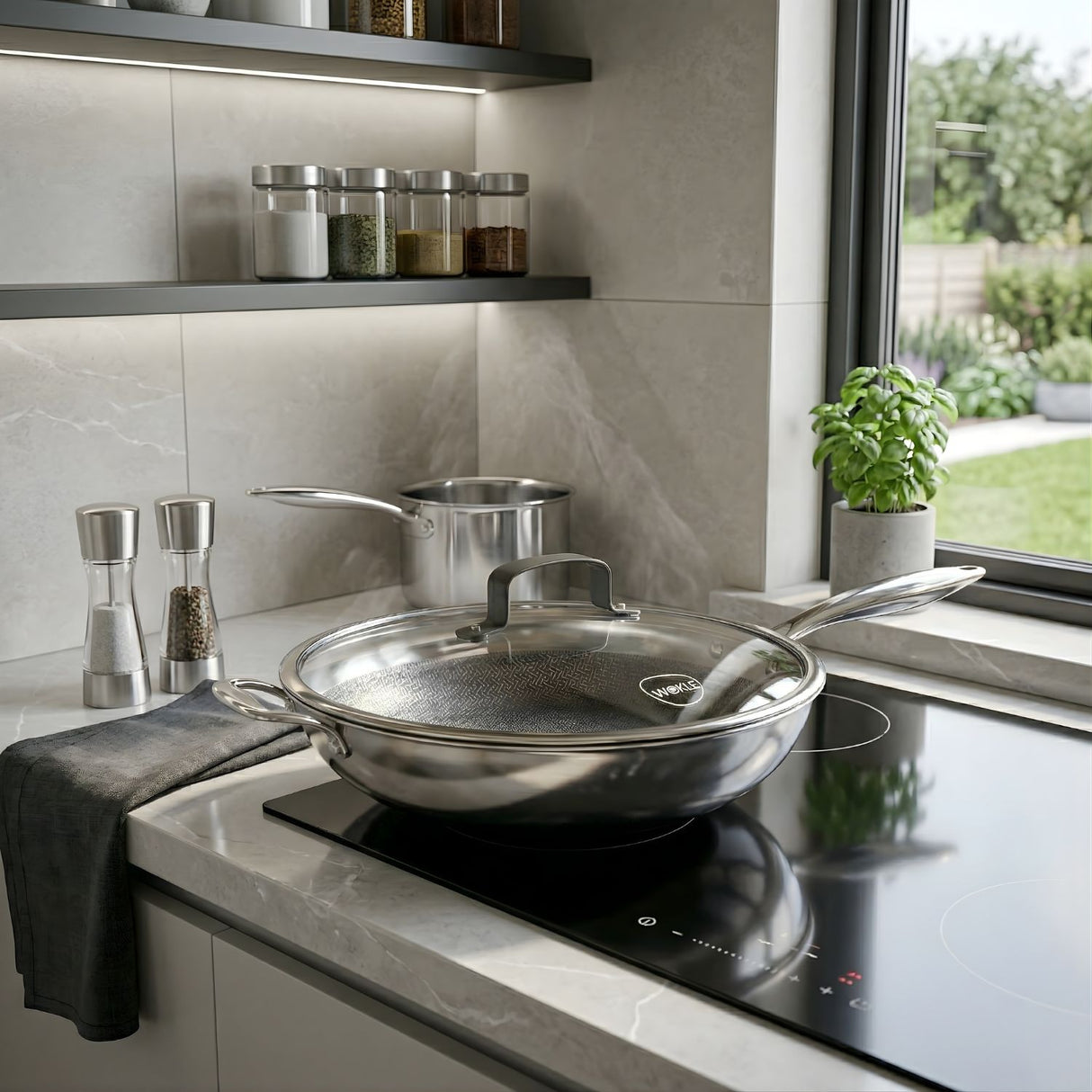 Sarten Wok Honeycomb 30cm Antiadherente Acero Wens | Disparo.cl