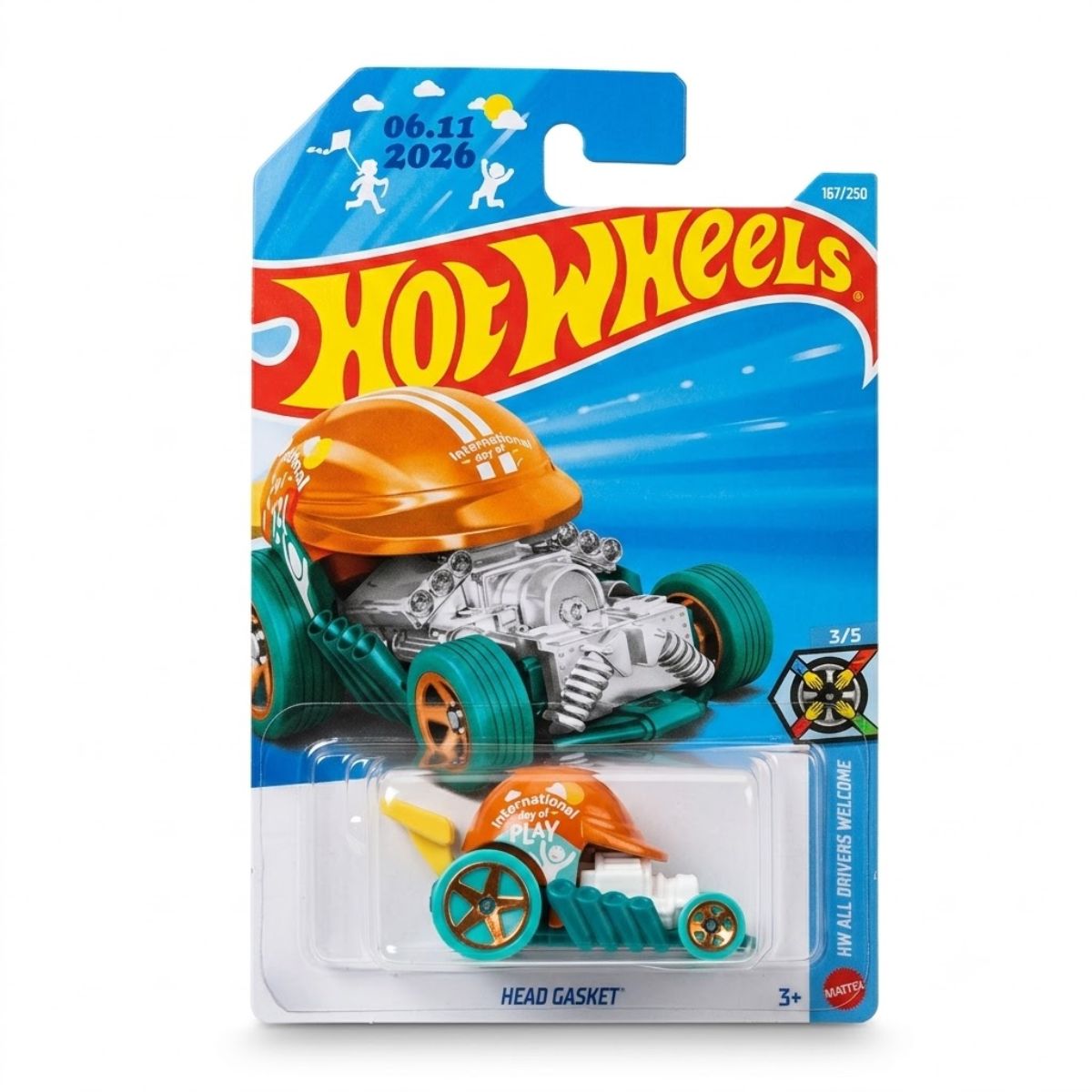 Hot Wheels Auto Head Gasket 167/250 HW All Drivers Welcome