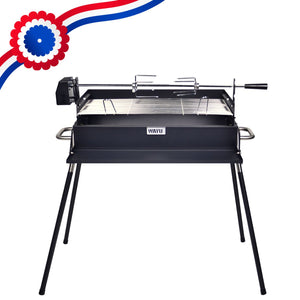Parrilla Carbon Wayu Altura Ajustable Spiedo Alta Calidad