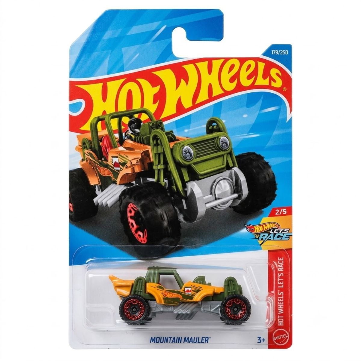 Hot Wheels Auto Mountain Mauler 179/250 HW Let's Race