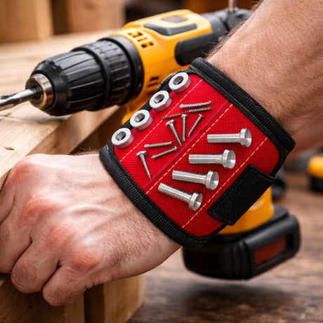 Pulsera Magnética para Herramientas Ajustable con Velcro