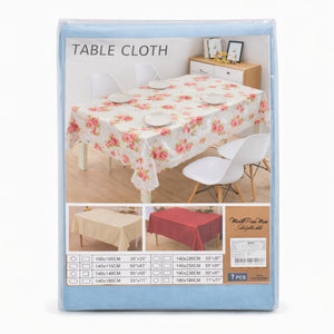 Mantel de Mesa Antimanchas 140x220 cm para Mesa Rectangular Celeste | Disparo.cl