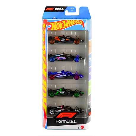Set 5 Autos Basicos Hot Wheels Formula 1 Vehiculo Mattel | Disparo.cl