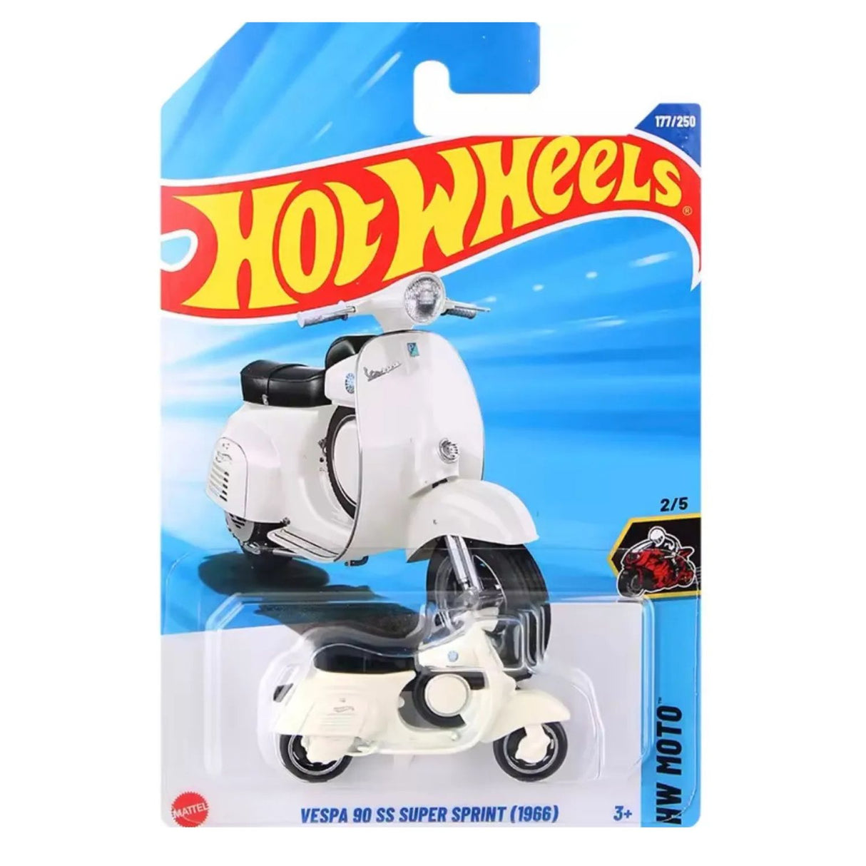 Auto Hot Wheels Vespa 90 SS Super Sprint 1966 Mattel 177/250