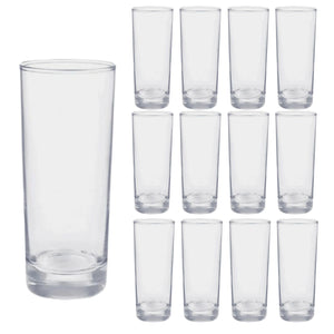 Set 12 Vasos Lexington Altos 334mL Cristar Elegante Vidrio | Disparo.cl