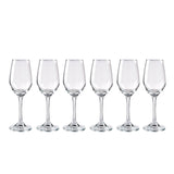 Set 6 Copas Brunello Flute Cristar 237cc Tragos Celebracion