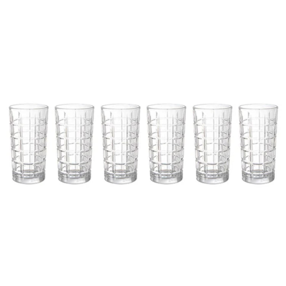 Set De 6 Vasos Altos 380Cc Modelo Glasglow Jugos Bebidas