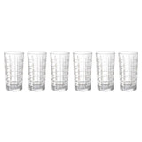 Set De 6 Vasos Altos 380Cc Modelo Glasglow Jugos Bebidas