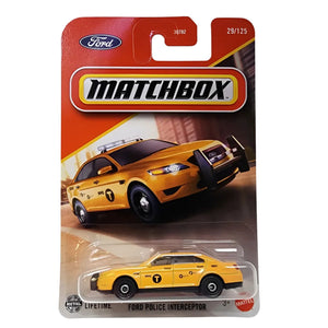 Auto Basico Ford Police Interceptor Matchbox Mattel Juguete