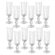 Set 12 Copas Flute Talladas 160mL Lisa Allegra De Vidrio | Disparo.cl